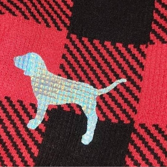 Victoria's Secret PINK Buffalo Plaid Thermal Top - Picture 3 of 5